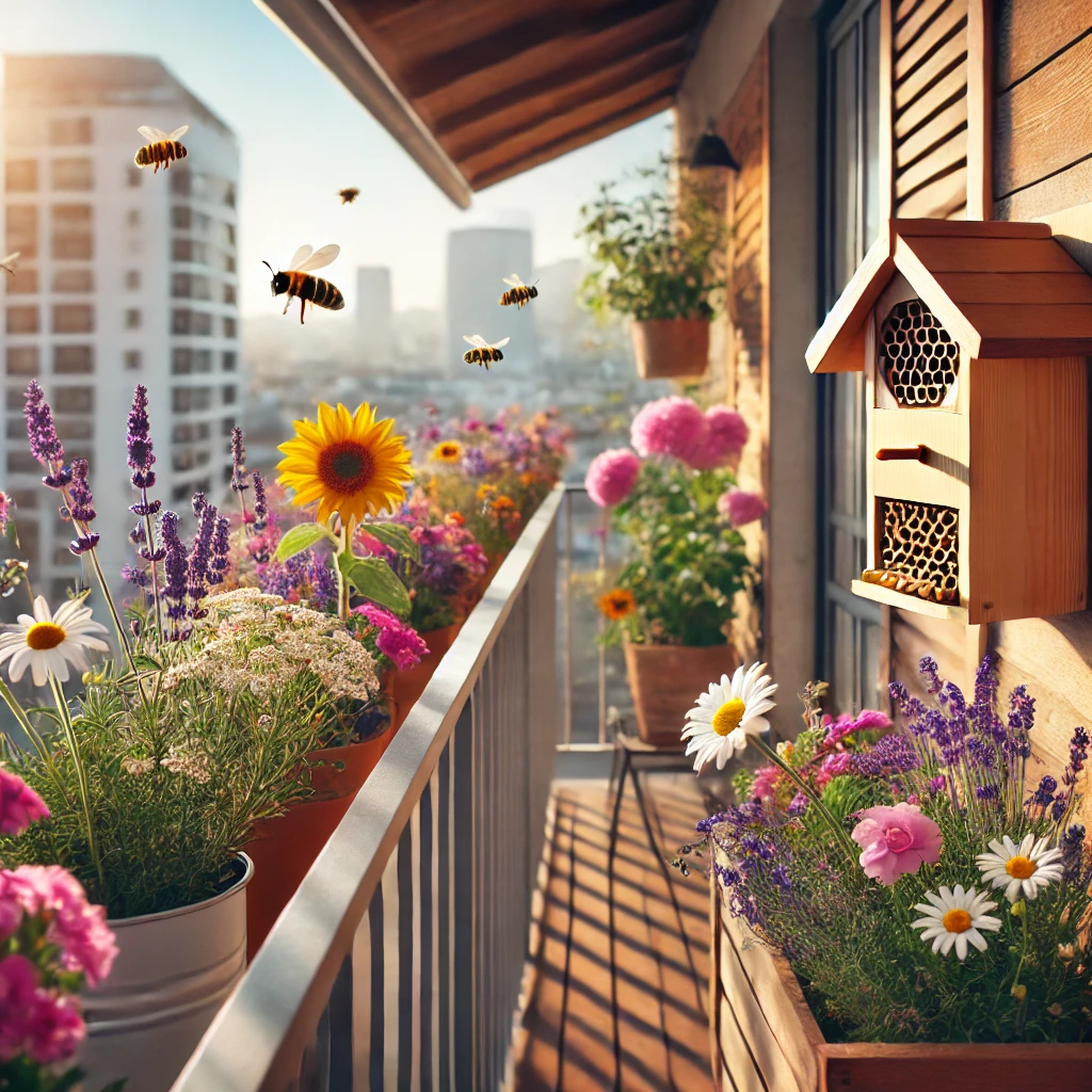 Blumen am Balkon
